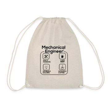 Maschinenbau Ingenieur - Turnbeutel - Natur - Vorne
