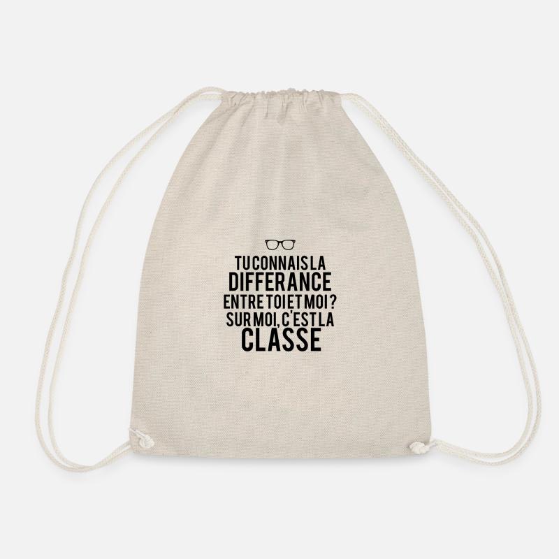 Tu connais la différance entre toi et moi ? - Sac de sport léger - nature