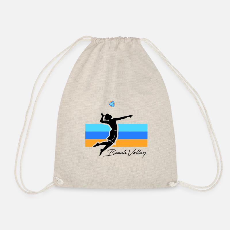 Beachvolleyball - Turnbeutel - Natur