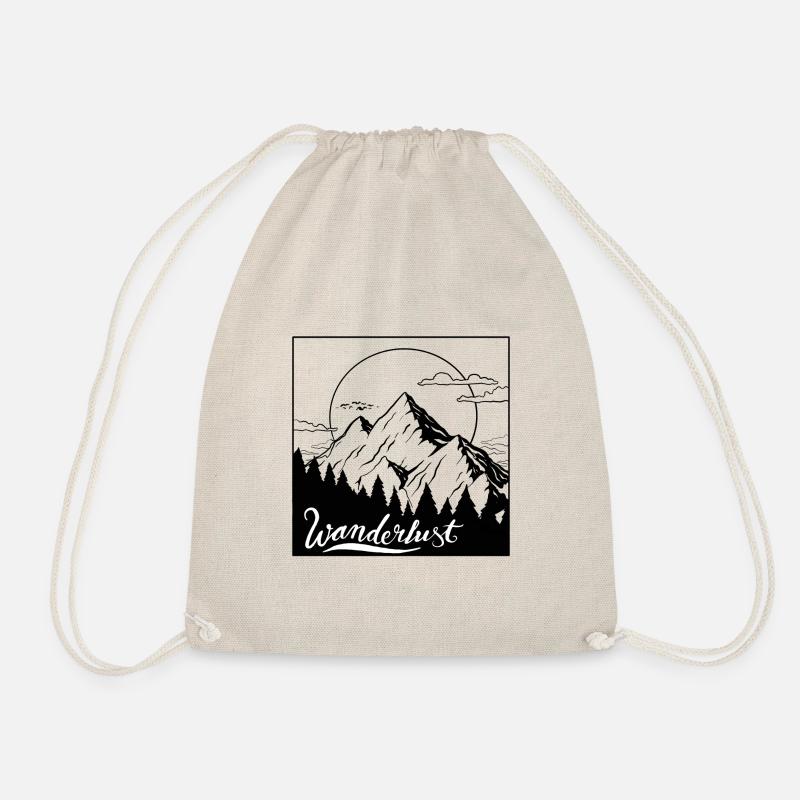 Wanderlust Premium Design - Turnbeutel - Natur