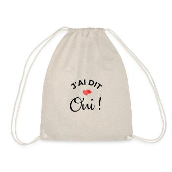 j'ai dit oui - Sac de sport léger - nature - Devant