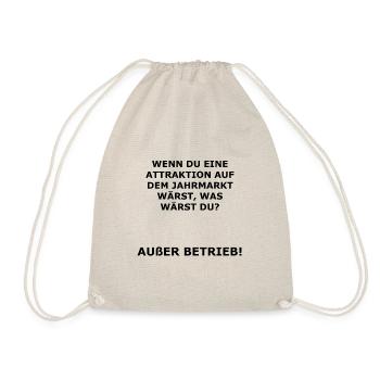 Außer Betrieb - Turnbeutel - Natur - Vorne