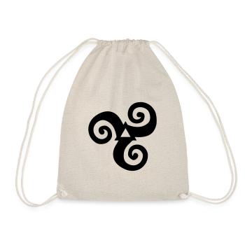 triskel breton symbole bretagne 11 5 - Sac de sport léger - nature - Devant