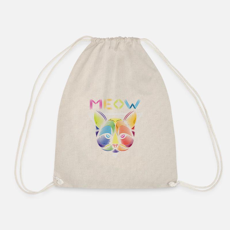 Cat, Cat - Drawstring Bag - nature