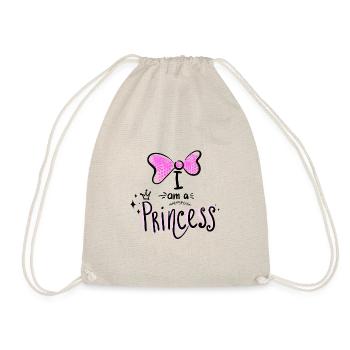 Je suis une princesse - Sac de sport léger - nature - Devant