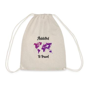 Addicted to travel - addicted to travel - Drawstring Bag - nature - Front