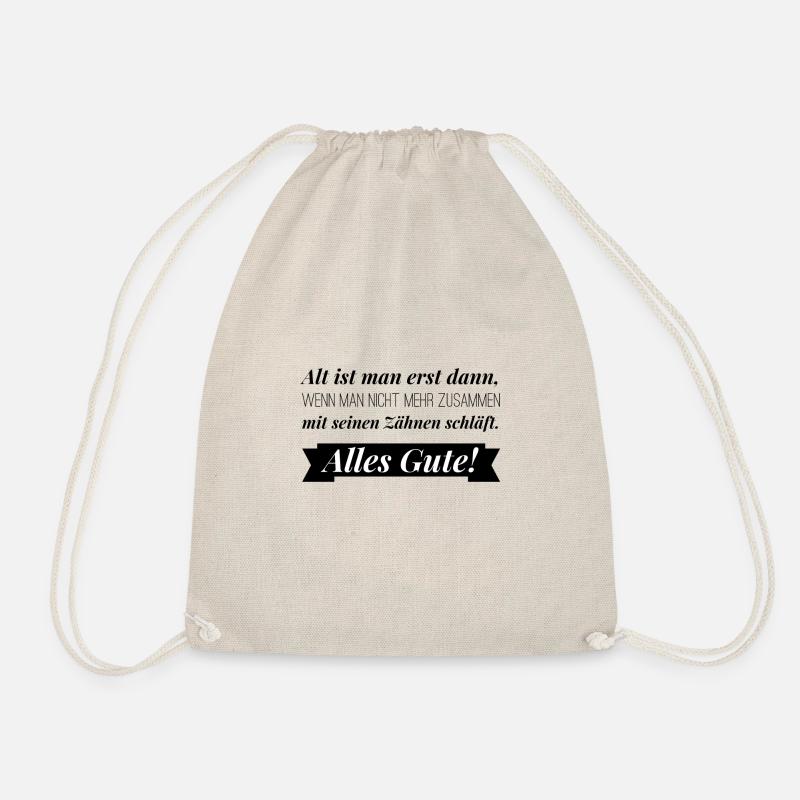 Alles Gute zum Geburtstag Spruch Geschenk Tshirt - Turnbeutel - Natur