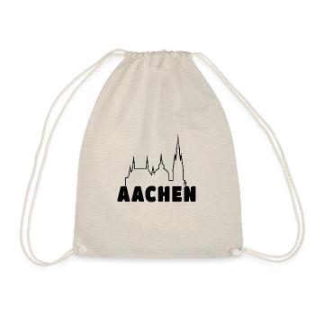 Aachen Karlspreis DomTechnische Hochschule - Turnbeutel - Natur - Vorne