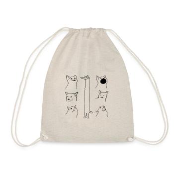 Meme Cats - Turnbeutel - Natur - Vorne