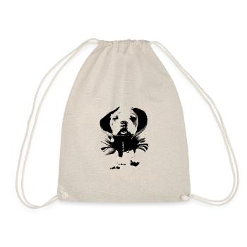 Chien avec sweat à capuche - Sac de sport léger - nature - Devant