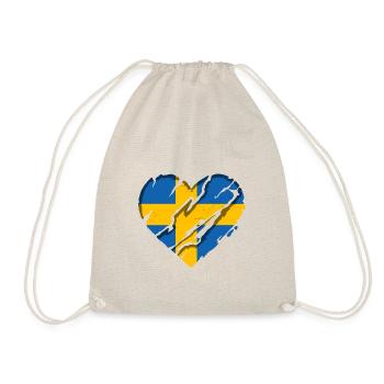 Drapeau de la Suède Scandinavie Drapeau suédois - Sac de sport léger - nature - Devant