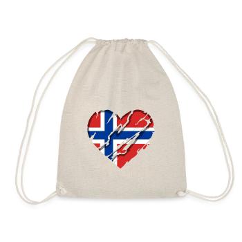 Drapeau de la Norvège Scandinavie Drapeau norvégien - Sac de sport léger - nature - Devant