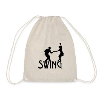 Couple dancing swing - Drawstring Bag - nature - Front