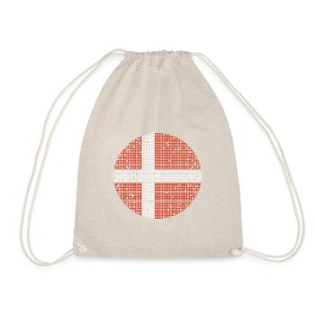 Denmark Flag Scandinavia Danish Flag Travel - Drawstring Bag - nature - Front