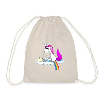 Licorne pop rose arc-en-ciel - Sac de sport léger - nature - Devant
