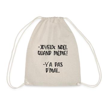 joyeux noël quand même - Sac de sport léger - nature - Devant