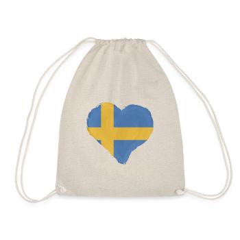 Drapeau de la Suède Scandinavie Drapeau suédois - Sac de sport léger - nature - Devant