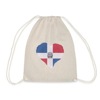 Dominikanische Republik Flagge Dom Rep Fahne Reise - Turnbeutel - Natur - Vorne