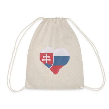Slovakia flag vintage Slovak flag homeland - Drawstring Bag - nature - Front