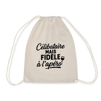 Célibataire Humour Fidèle Détente - Sac de sport léger - nature - Devant