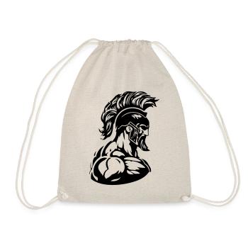Spartan Warrior Gladiator Muscles - Drawstring Bag - nature - Front