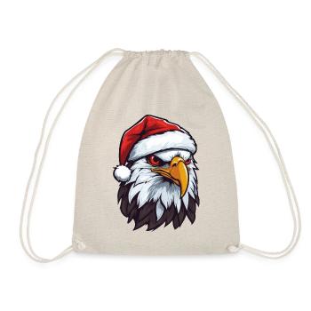 Adler Porträt Weihnachten - Turnbeutel - Natur - Vorne