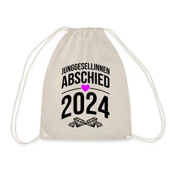 Hen Party 2024 Bride - Drawstring Bag - nature - Front