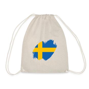 Suède Drapeau Scandinavie Drapeau suédois - Sac de sport léger - nature - Devant