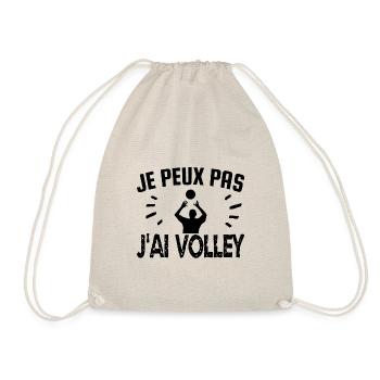 je peux pas j'ai volley - Sac de sport léger - nature - Devant