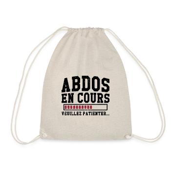 Abdos en cours veuillez patienter - Sac de sport léger - nature - Devant