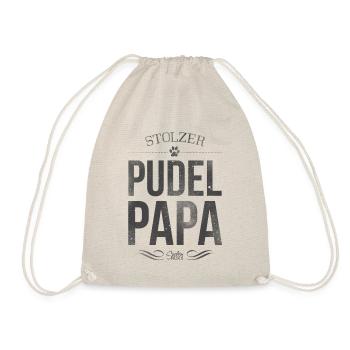 Stolzer Pudel-Papa - Turnbeutel - Natur - Vorne