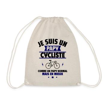 Papy cycliste plus cool, fête des grands-pères - Sac de sport léger - nature - Devant
