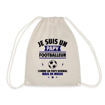 Papy footballeur plus cool, fête des grands-pères - Sac de sport léger - nature - Devant