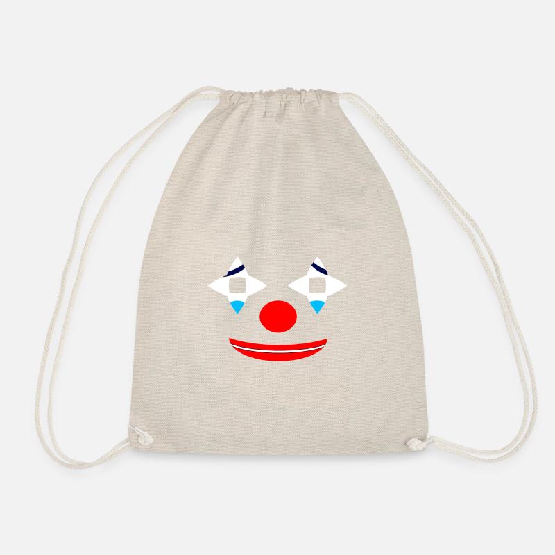 lachender Clown - Turnbeutel - Natur