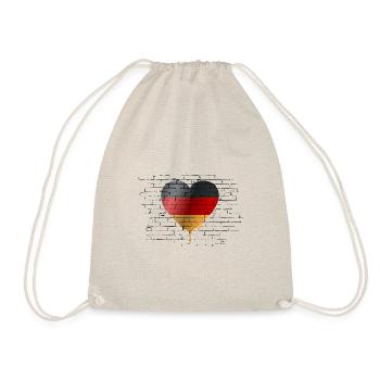 Germany Flag German Flag Used Look Home - Drawstring Bag - nature - Front