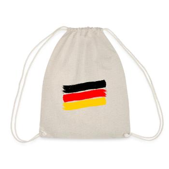 Germany Flag German Flag Used Look Home - Drawstring Bag - nature - Front
