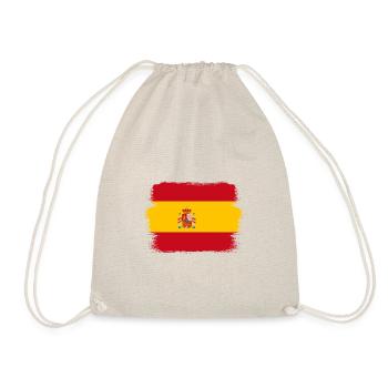 Spain Flag Vintage Spanish Flag Used Look - Drawstring Bag - nature - Front