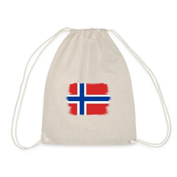 Drapeau de la Norvège Scandinavie Drapeau norvégien - Sac de sport léger - nature - Devant