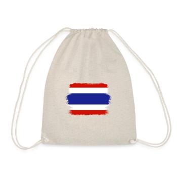 Thailand Flag Thai Flag Used Look - Drawstring Bag - nature - Front