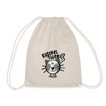 Katze Kuscheltiger - Turnbeutel - Natur - Vorne