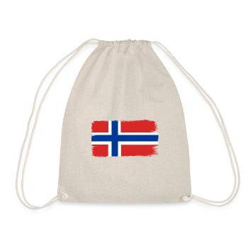 Drapeau de la Norvège Scandinavie Drapeau norvégien - Sac de sport léger - nature - Devant