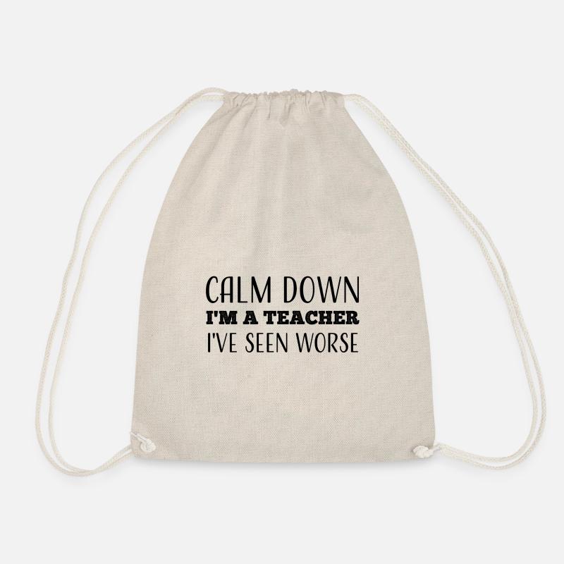 Teacher - Drawstring Bag - nature