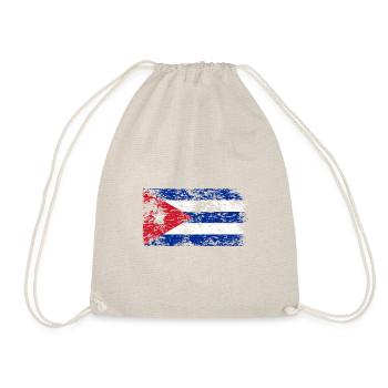 Kuba Flagge Karibik Urlaub Cuba Reise Havanna - Turnbeutel - Natur - Vorne