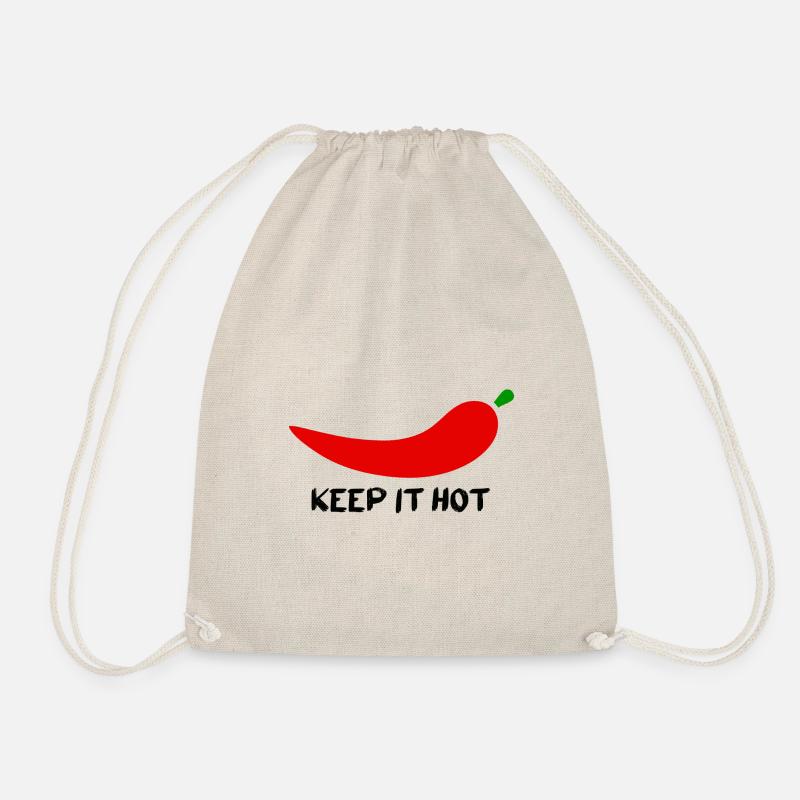 Keep it Hot Chili - Drawstring Bag - nature