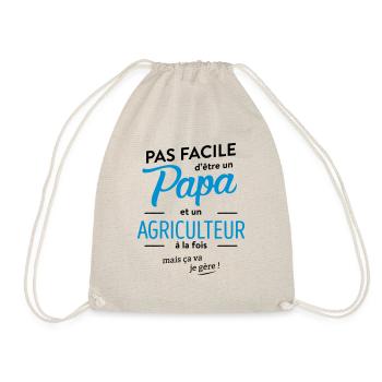 Papa et Agriculteur - Sac de sport léger - nature - Devant