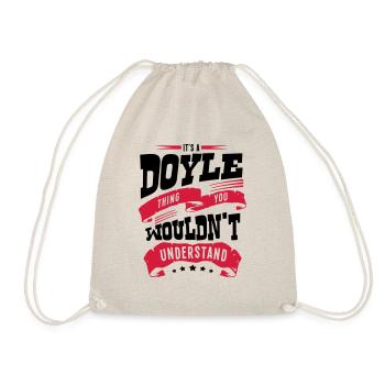 doyle name thing you wouldnt understand - Drawstring Bag - nature - Front