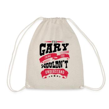 gary name thing you wouldnt understand - Drawstring Bag - nature - Front