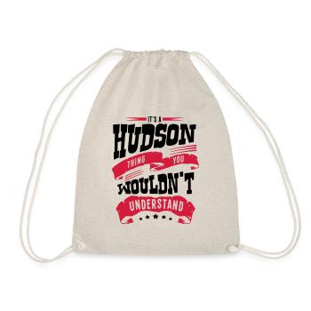 hudson name thing you wouldnt understand - Drawstring Bag - nature - Front