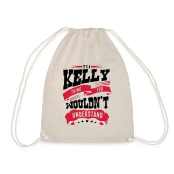kelly name thing you wouldnt understand - Drawstring Bag - nature - Front