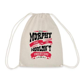 murphy name thing you wouldnt understand - Drawstring Bag - nature - Front
